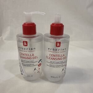 Erborian Centella Cleansing Gel 6 fl oz Lot Of 2 (1 Damaged Pump)